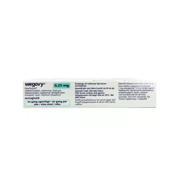 Wegovy FlexTouch 0.25mg Danish Cost